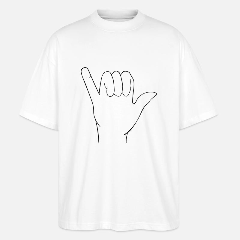 Signe à la main - T-shirt bio Blaster 2.0 coupe oversize Stanley/Stella Unisexe - blanc