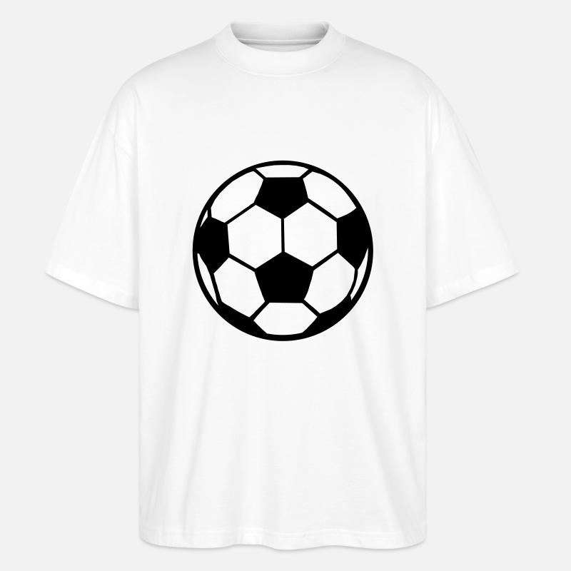 Fußball S - Stanley/Stella Oversized Unisex Bio T-Shirt Blaster 2.0 - Weiß