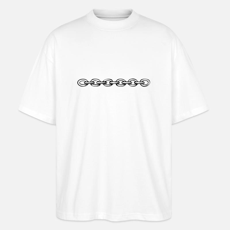 Kette - Stanley/Stella Oversized Unisex Bio T-Shirt Blaster 2.0 - Weiß