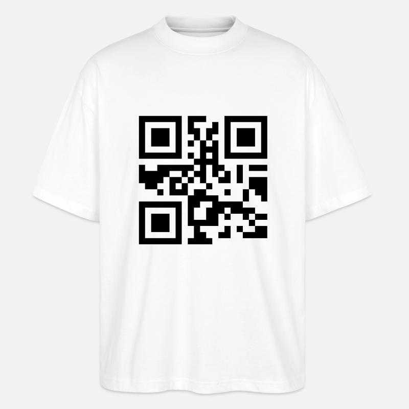 Single Barcode - Stanley/Stella Oversized Unisex Bio T-Shirt Blaster 2.0 - Weiß