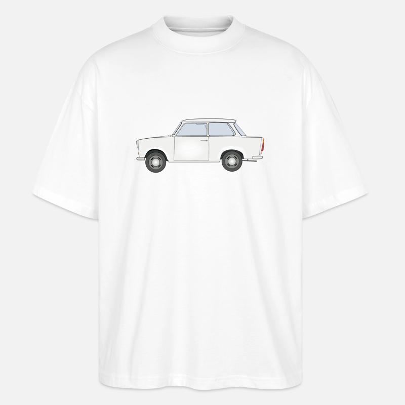 Trabbi Ostalgie Design - Stanley/Stella Oversized Unisex Bio T-Shirt Blaster 2.0 - Weiß
