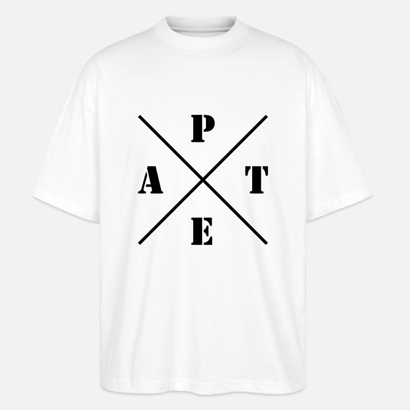 Mafia Pate Logo - Stanley/Stella Oversized Unisex Bio T-Shirt Blaster 2.0 - Weiß