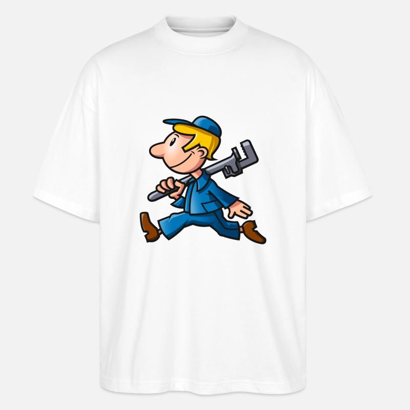 vl083c_worker_4c - Stanley/Stella Oversized Unisex Bio T-Shirt Blaster 2.0 - Weiß