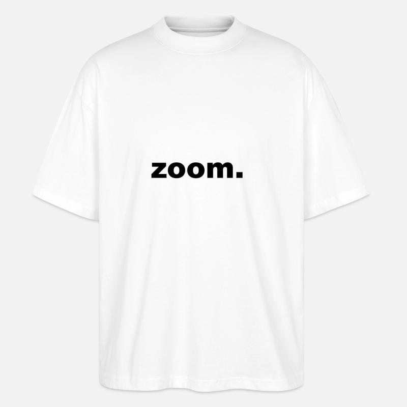 zoom schwarz - Stanley/Stella Oversized Unisex Bio T-Shirt Blaster 2.0 - Weiß