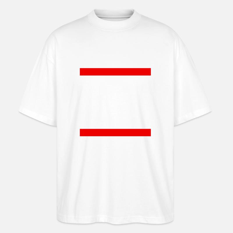 RUN LOGO BLANK - Stanley/Stella Oversized Unisex Bio T-Shirt Blaster 2.0 - Weiß
