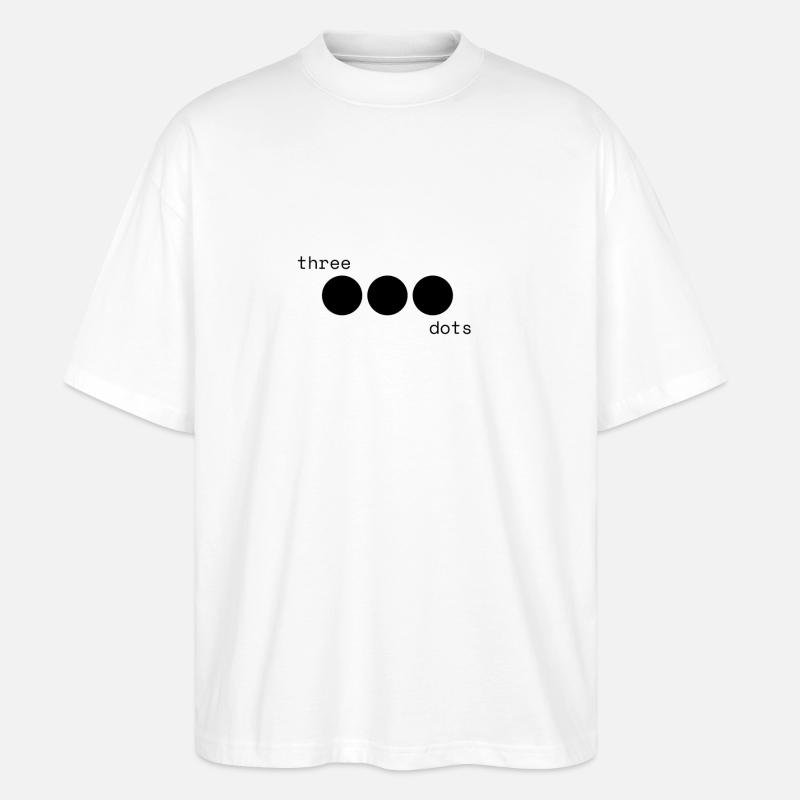Three dots - Stanley/Stella Oversized Unisex Bio T-Shirt Blaster 2.0 - Weiß