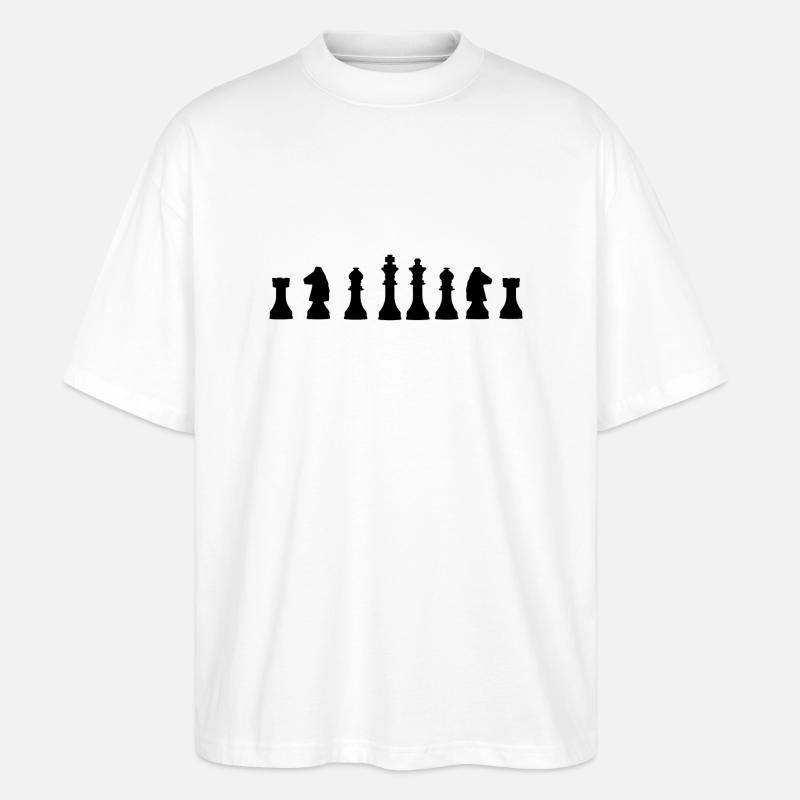 Schach - Stanley/Stella Oversized Unisex Bio T-Shirt Blaster 2.0 - Weiß
