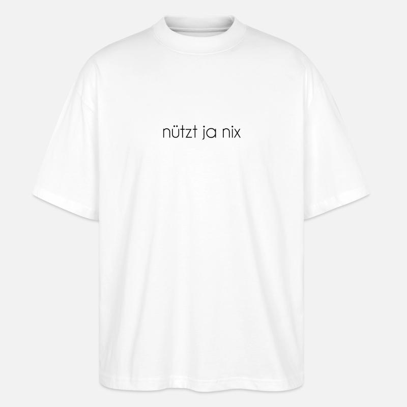 Does not help black - Stanley/Stella Oversized Unisex Organic T-shirt Blaster 2.0 - white