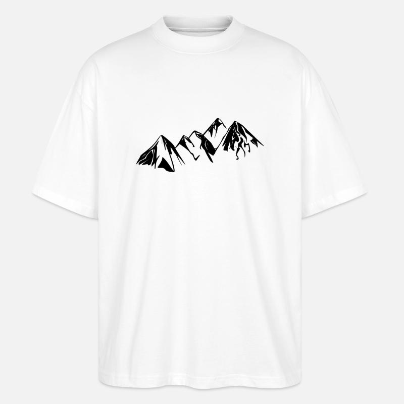 Berg 1 - Stanley/Stella Oversized Unisex Bio T-Shirt Blaster 2.0 - Weiß