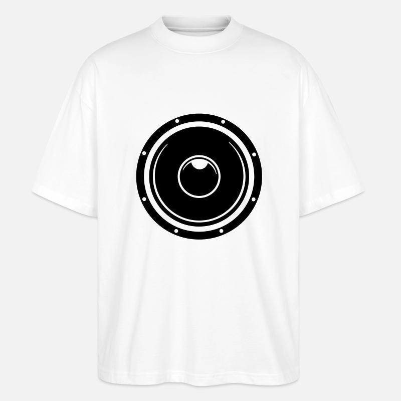 Basse Box - T-shirt bio Blaster 2.0 coupe oversize Stanley/Stella Unisexe - blanc