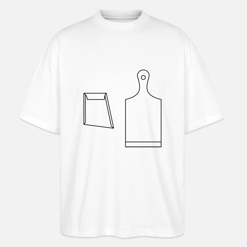 brett_und_schaber_1c_vektor - Stanley/Stella Oversized Unisex Bio T-Shirt Blaster 2.0 - Weiß