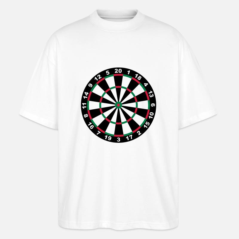 Cible de fléchettes - T-shirt bio Blaster 2.0 coupe oversize Stanley/Stella Unisexe - blanc