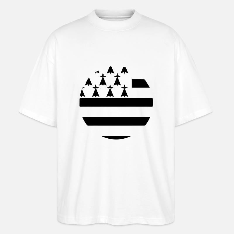 Round Britain - Stanley/Stella Oversized Unisex Bio T-Shirt Blaster 2.0 - Weiß