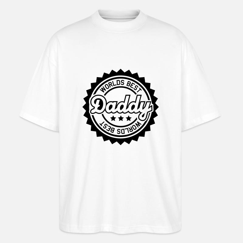 worlds_best_daddy__f1 - Stanley/Stella Oversized Unisex Bio T-Shirt Blaster 2.0 - Weiß