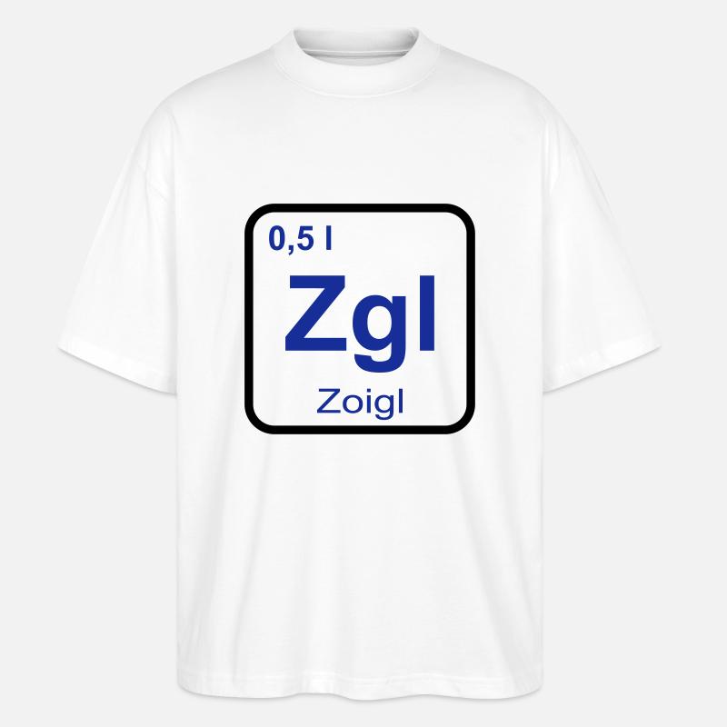 Zoigl Bier - Stanley/Stella Oversized Unisex Bio T-Shirt Blaster 2.0 - Weiß