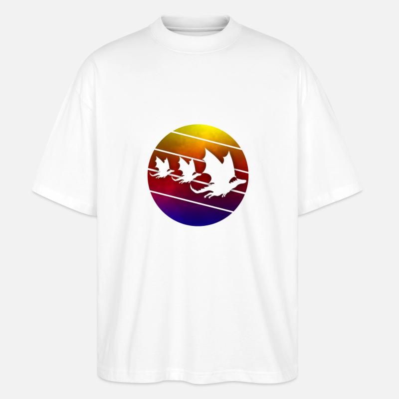 drachen - Stanley/Stella Oversized Unisex Bio T-Shirt Blaster 2.0 - Weiß