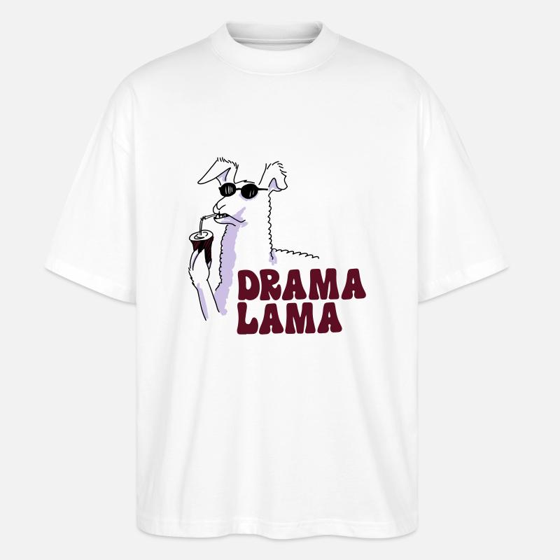 Drama Lama - Stanley/Stella Oversized Unisex Bio T-Shirt Blaster 2.0 - Weiß