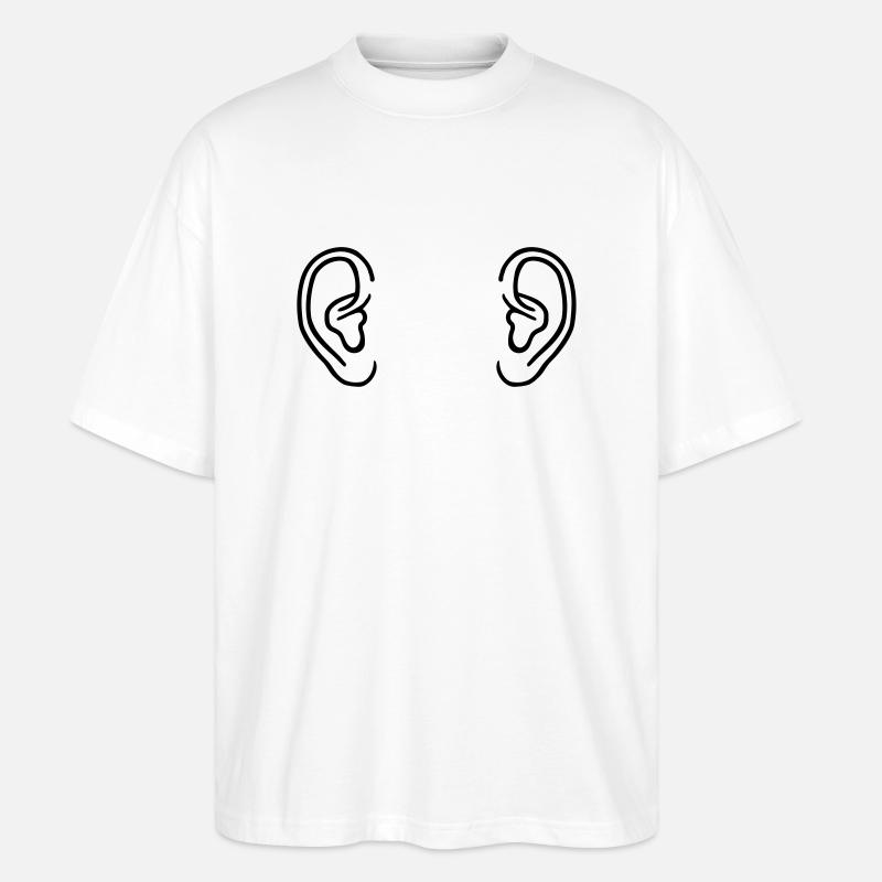 Korva - Stanley/Stella Blaster 2.0 Unisex Oversized Luomu T-paita - valkoinen