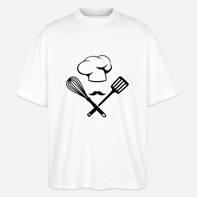 Koch Chef - Stanley/Stella Oversized Unisex Bio T-Shirt Blaster 2.0 - Weiß