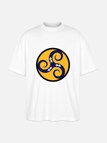 TRISKELL AUX HERMINES - T-shirt bio Blaster 2.0 coupe oversize Stanley/Stella Unisexe - blanc