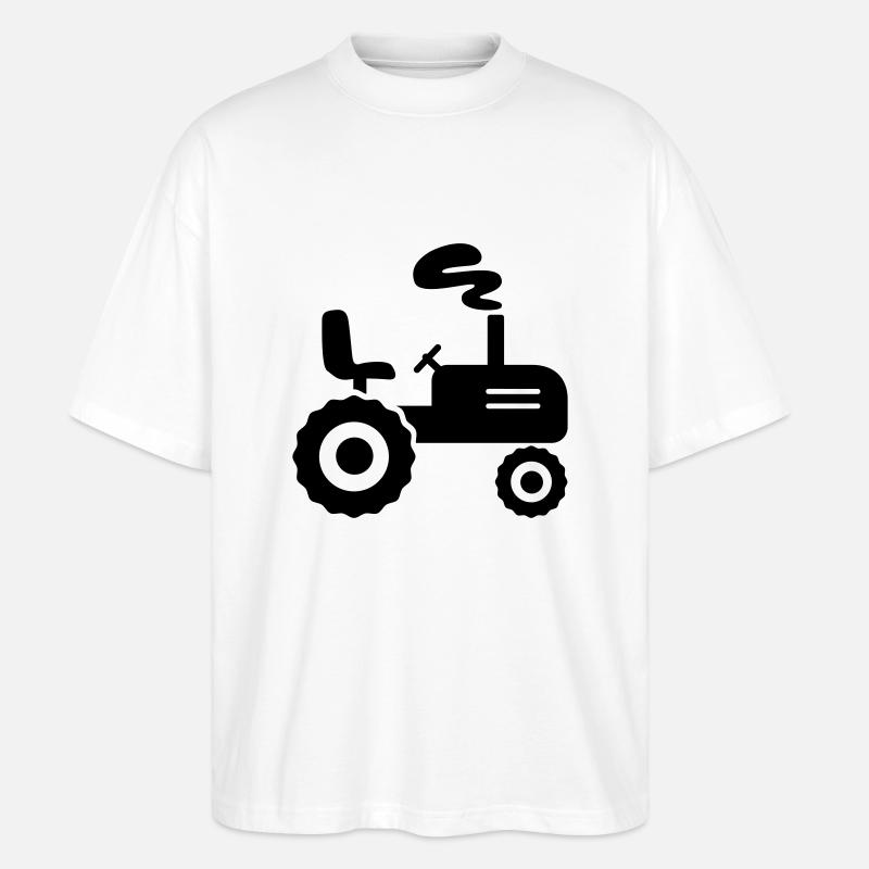 Traktor - Stanley/Stella Oversized Unisex Bio T-Shirt Blaster 2.0 - Weiß