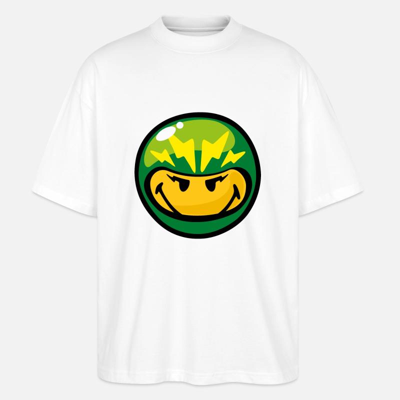 Smiley - Stanley/Stella Oversized Unisex Bio T-Shirt Blaster 2.0 - Weiß