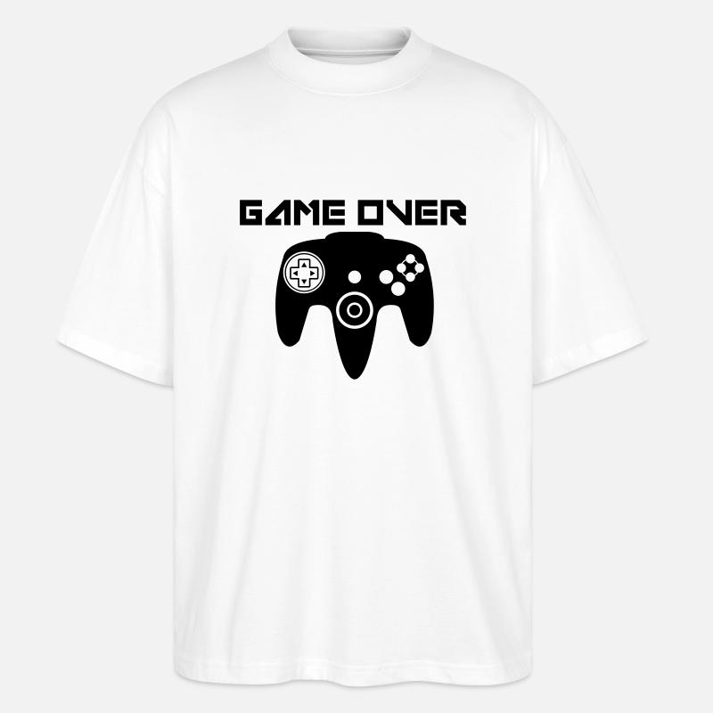 Game Over - Stanley/Stella Oversized Unisex Bio T-Shirt Blaster 2.0 - Weiß