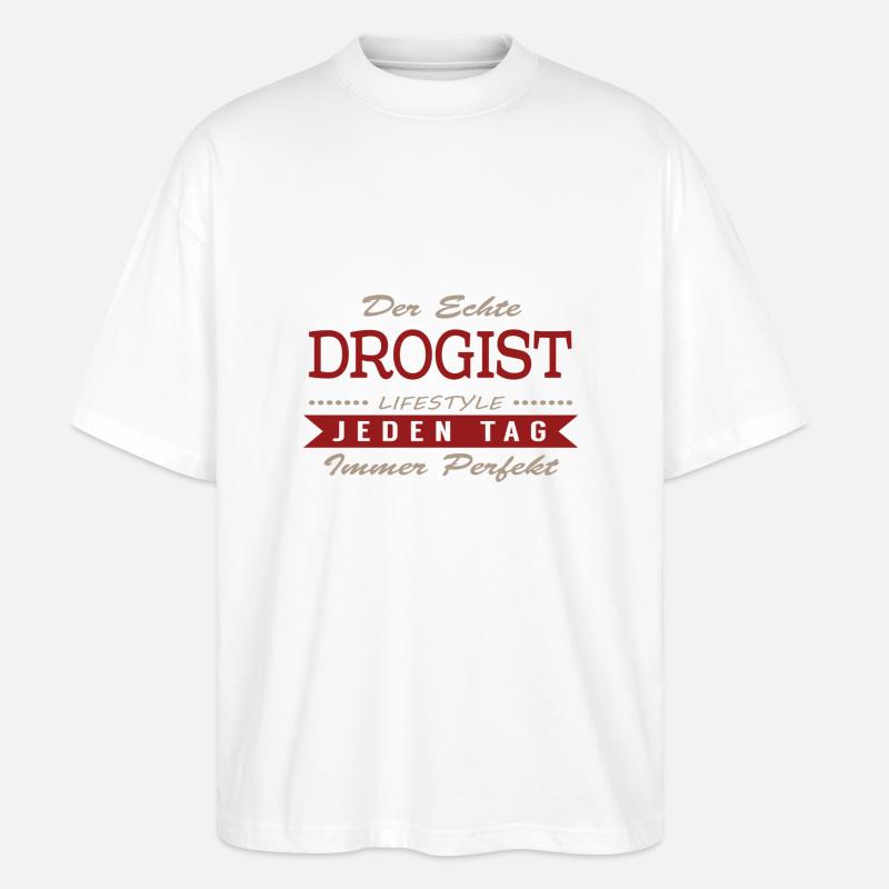 Der echte Drogist - Stanley/Stella Oversized Unisex Bio T-Shirt Blaster 2.0 - Weiß