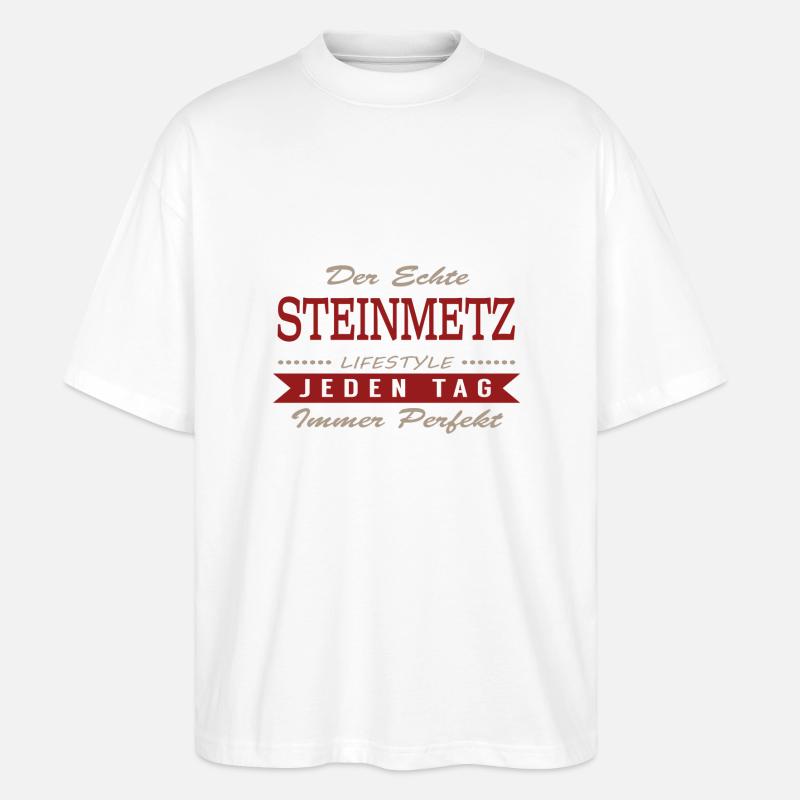Der echte Steinmetz - Stanley/Stella Oversized Unisex Bio T-Shirt Blaster 2.0 - Weiß