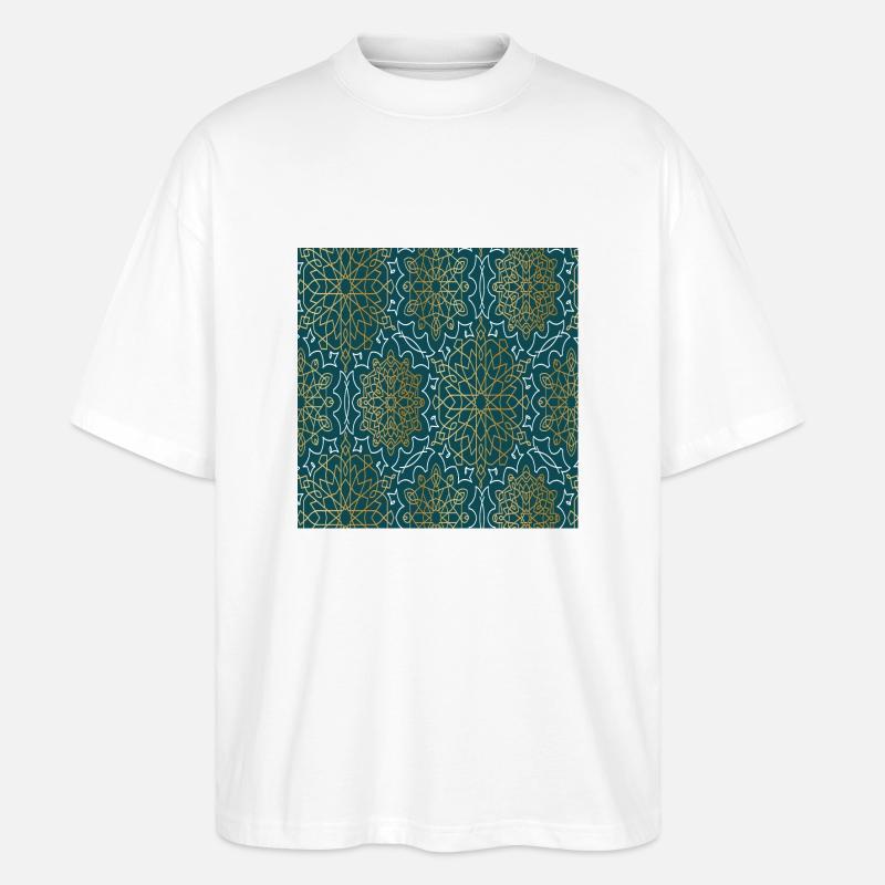 Islam Muster - Stanley/Stella Oversized Unisex Bio T-Shirt Blaster 2.0 - Weiß