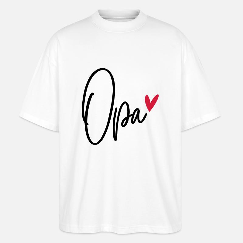 Opa - Stanley/Stella Oversized Unisex Bio T-Shirt Blaster 2.0 - Weiß