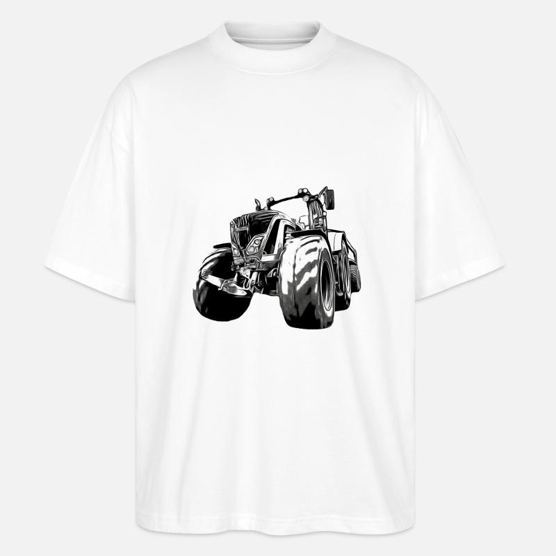 Tractor - Stanley/Stella Oversized Unisex Organic T-shirt Blaster 2.0 - white