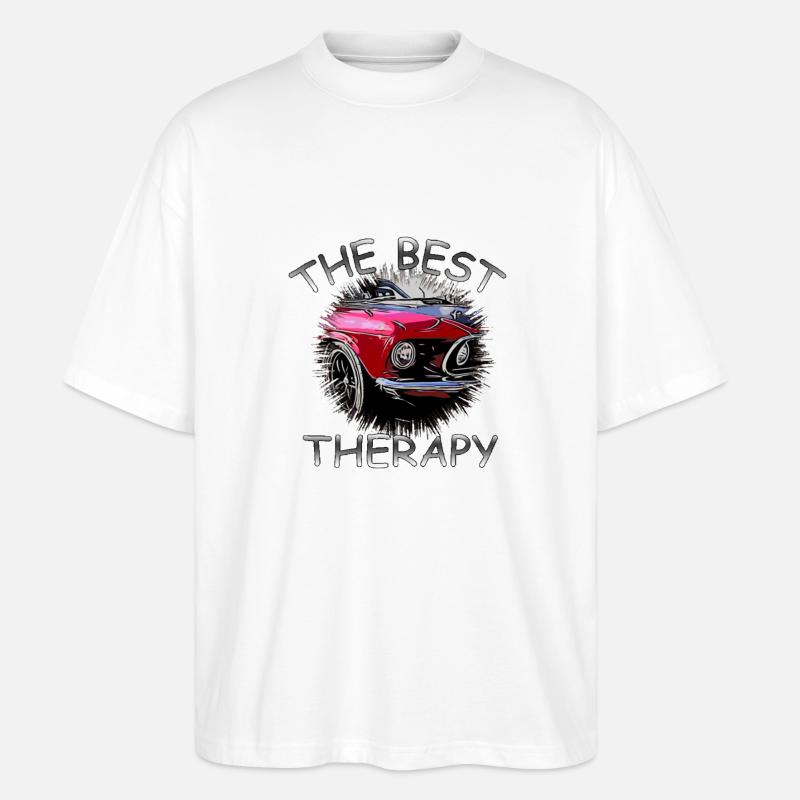 Auto - Stanley/Stella Oversized Unisex Bio T-Shirt Blaster 2.0 - Weiß
