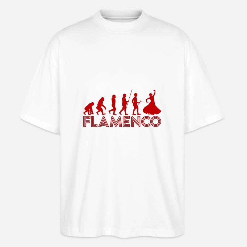 Flamenco Evolution 2 - Stanley/Stella Oversized Unisex Bio T-Shirt Blaster 2.0 - Weiß