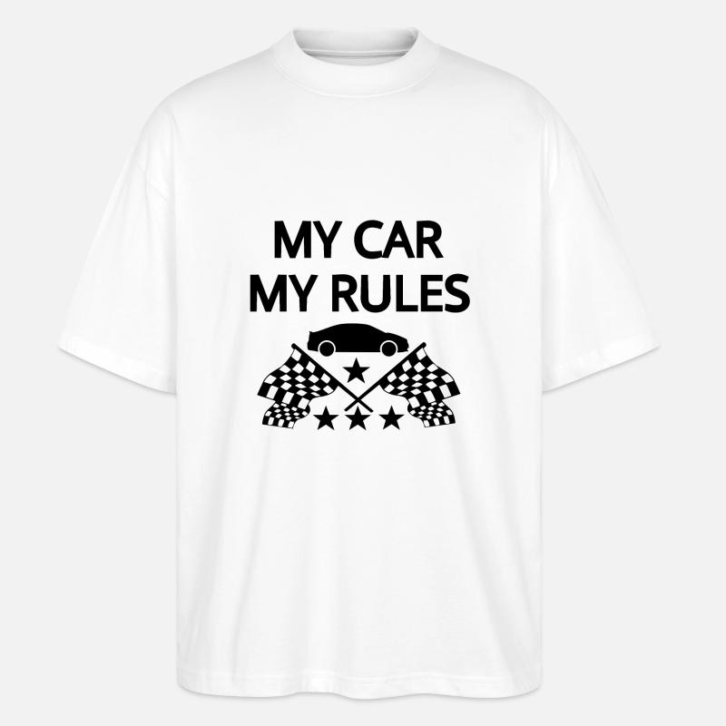 Auto - Stanley/Stella Oversized Unisex Bio T-Shirt Blaster 2.0 - Weiß