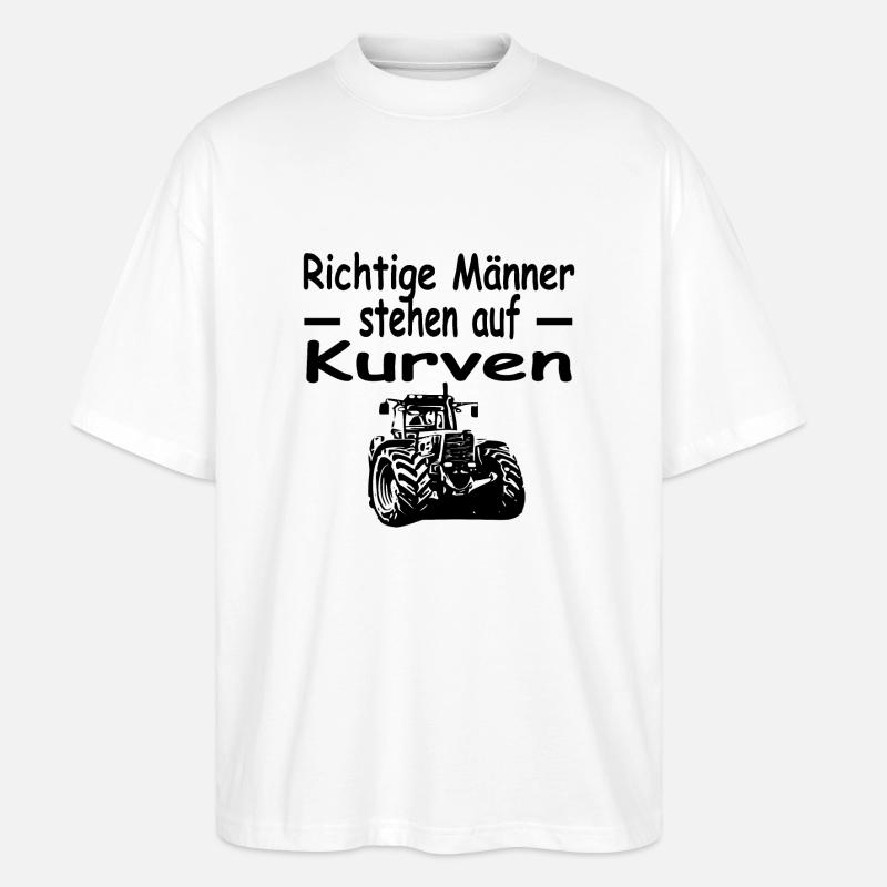 Traktor - Stanley/Stella Oversized Unisex Bio T-Shirt Blaster 2.0 - Weiß