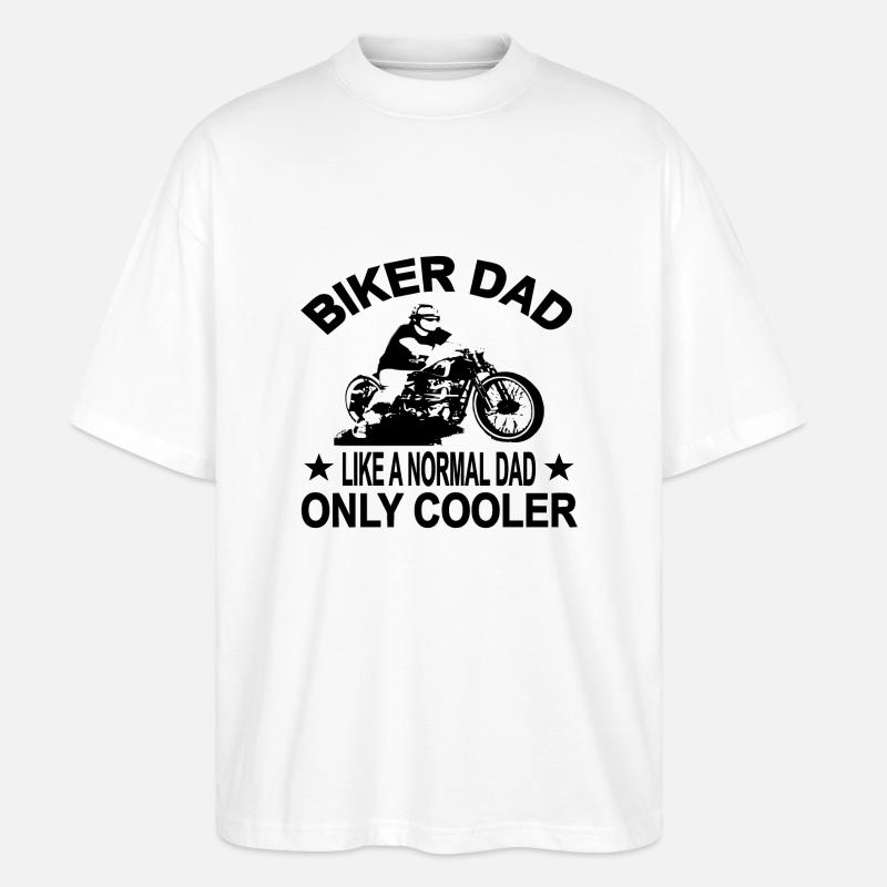 Motorrad - Stanley/Stella Oversized Unisex Bio T-Shirt Blaster 2.0 - Weiß