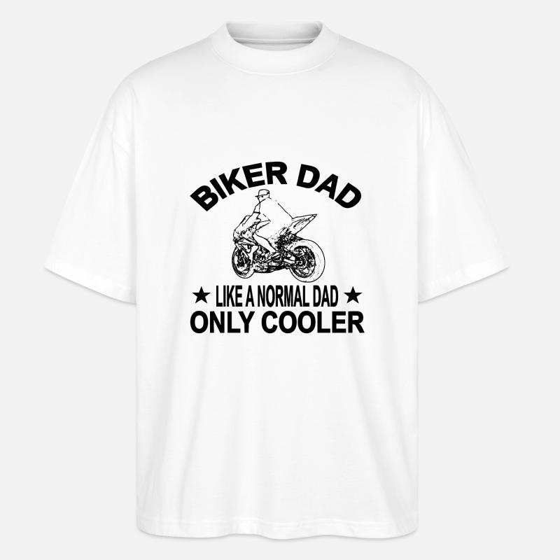 Motorrad - Stanley/Stella Oversized Unisex Bio T-Shirt Blaster 2.0 - Weiß