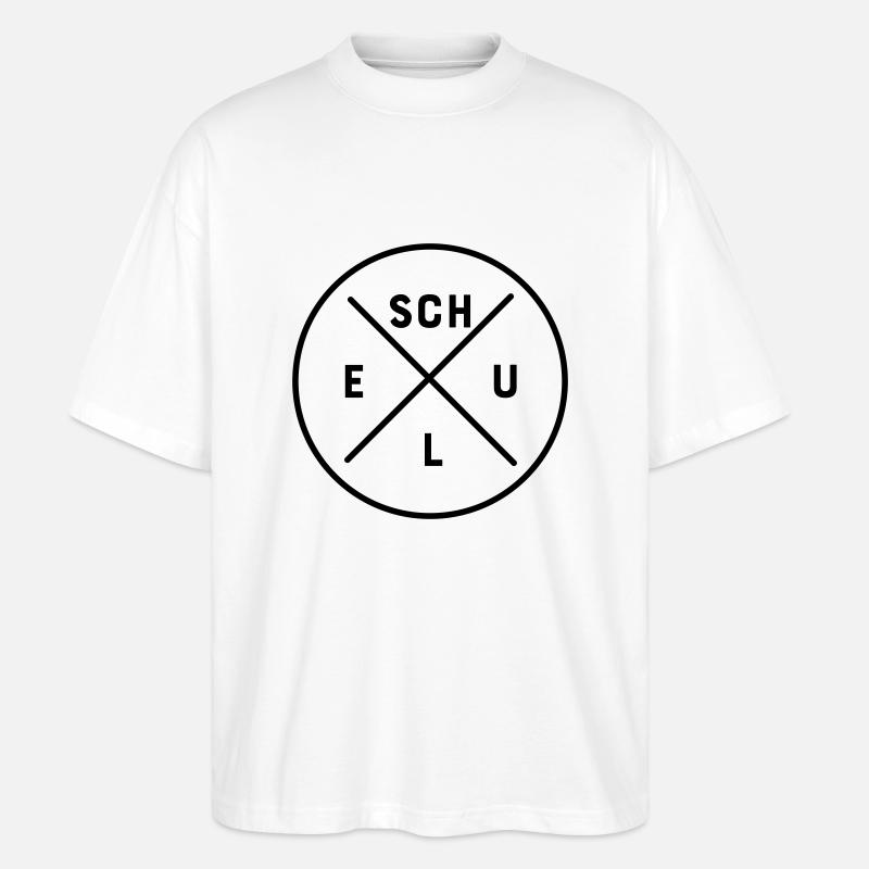 Schule - Stanley/Stella Oversized Unisex Bio T-Shirt Blaster 2.0 - Weiß