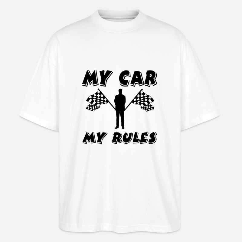 Auto - Stanley/Stella Oversized Unisex Bio T-Shirt Blaster 2.0 - Weiß