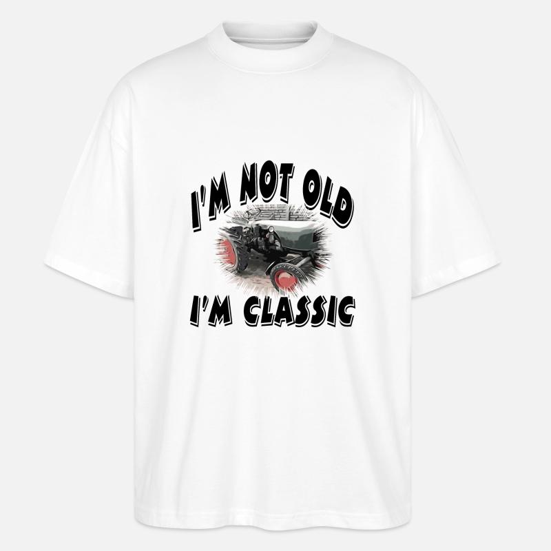 Traktor - Stanley/Stella Oversized Unisex Bio T-Shirt Blaster 2.0 - Weiß