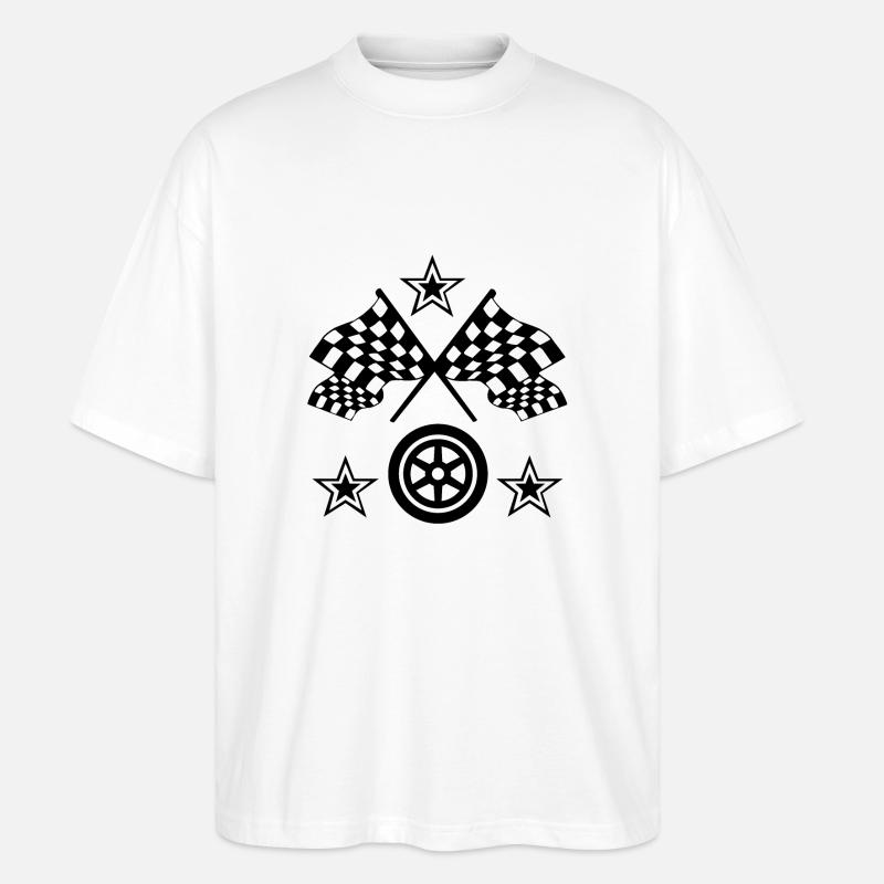 Auto - Stanley/Stella Oversized Unisex Bio T-Shirt Blaster 2.0 - Weiß