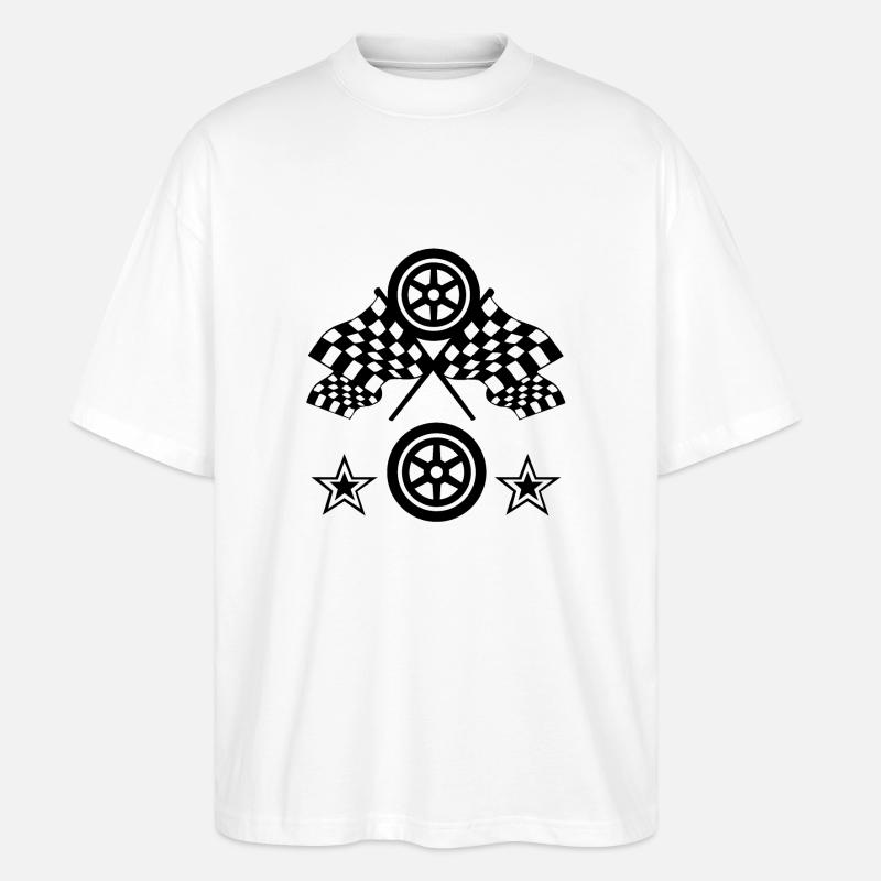 Auto - Stanley/Stella Oversized Unisex Bio T-Shirt Blaster 2.0 - Weiß