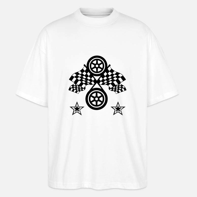 Auto - Stanley/Stella Oversized Unisex Bio T-Shirt Blaster 2.0 - Weiß