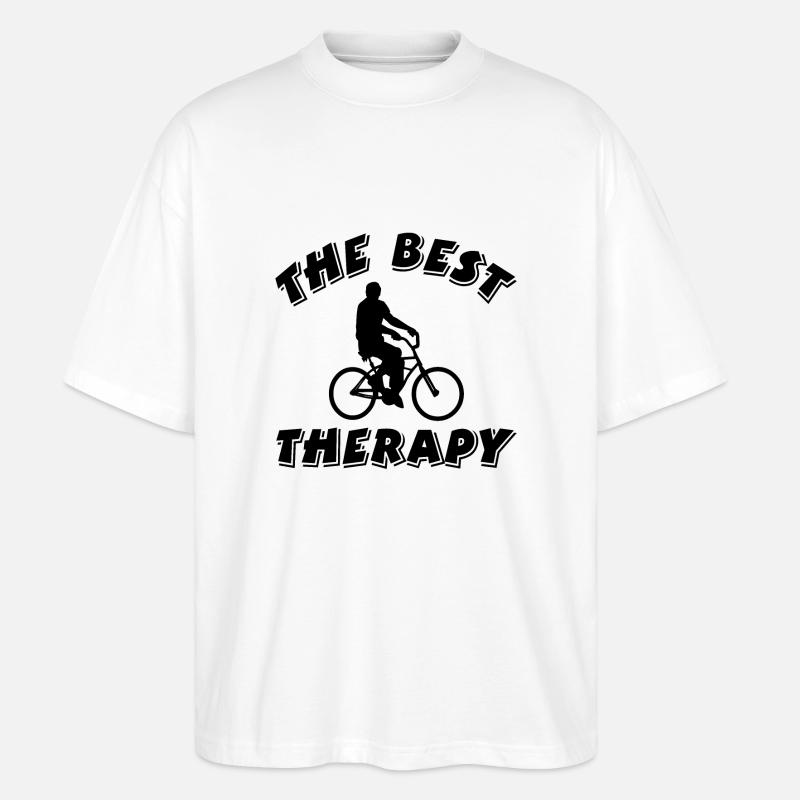 Fahrrad - Stanley/Stella Oversized Unisex Bio T-Shirt Blaster 2.0 - Weiß