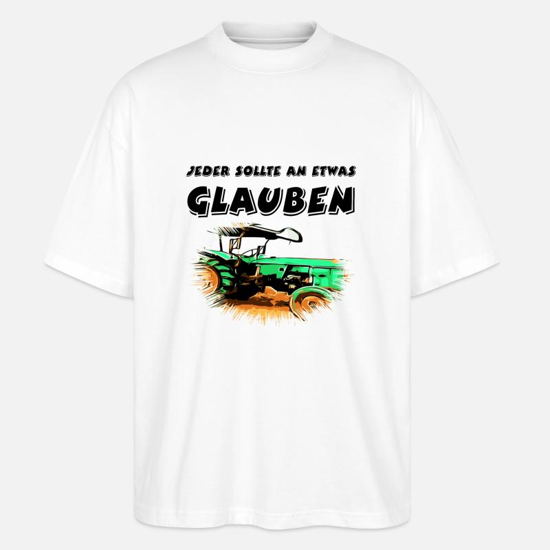 Traktor - Stanley/Stella Oversized Unisex Bio T-Shirt Blaster 2.0 - Weiß