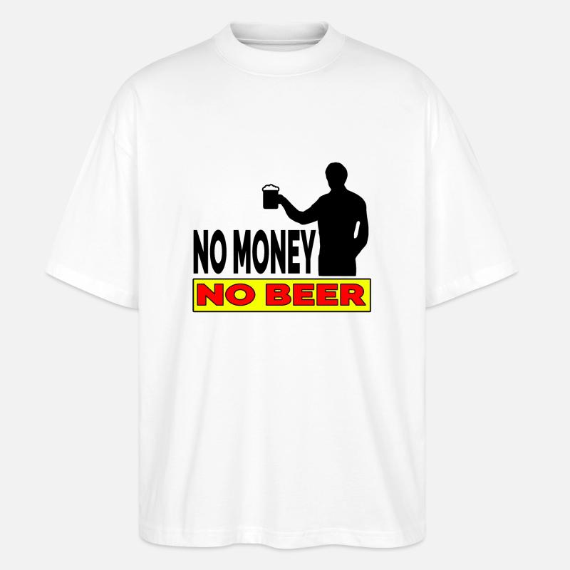 Bier - Stanley/Stella Oversized Unisex Bio T-Shirt Blaster 2.0 - Weiß