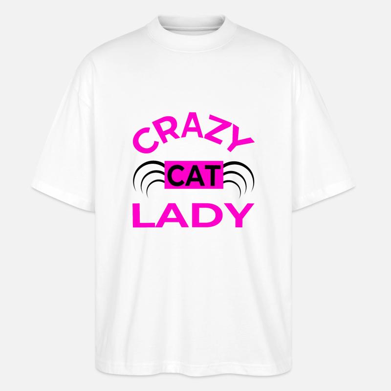 Cat - Stanley/Stella Oversized Unisex Organic T-shirt Blaster 2.0 - white