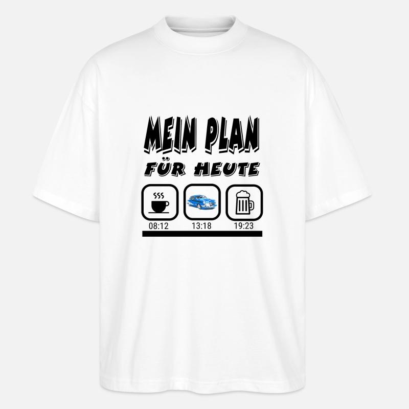 Auto - Stanley/Stella Oversized Unisex Bio T-Shirt Blaster 2.0 - Weiß