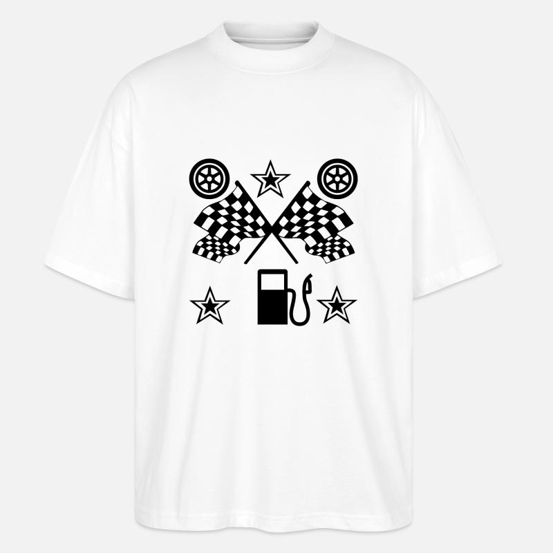 Auto - Stanley/Stella Oversized Unisex Bio T-Shirt Blaster 2.0 - Weiß